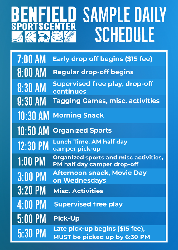 Summer Camp Daily Schedule